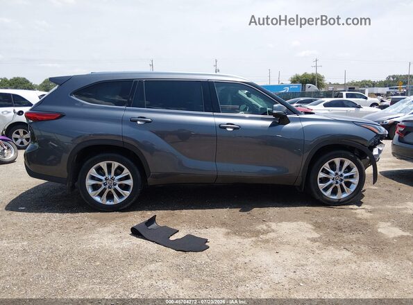 5TDDZRBH0LS050297 2020 TOYOTA HIGHLANDER Gray Вид задньої частини салону
