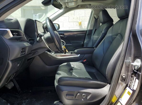 5TDDZRBH2MS526826 2021 TOYOTA HIGHLANDER Gray Front interior view