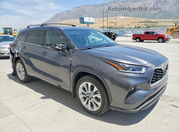 5TDDZRBH2MS526826 2021 TOYOTA HIGHLANDER Gray Front right