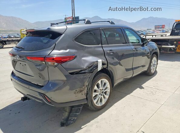 5TDDZRBH2MS526826 2021 TOYOTA HIGHLANDER Gray Rear right