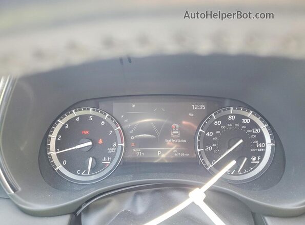 5TDDZRBH2MS526826 2021 TOYOTA HIGHLANDER Gray Instrument cluster view