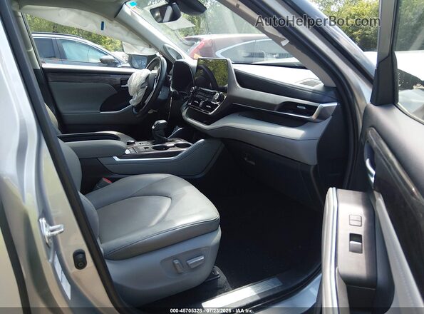5TDDZRBH3LS015267 2020 TOYOTA HIGHLANDER Gray Front interior view