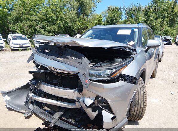 5TDDZRBH3LS015267 2020 TOYOTA HIGHLANDER Gray Front view