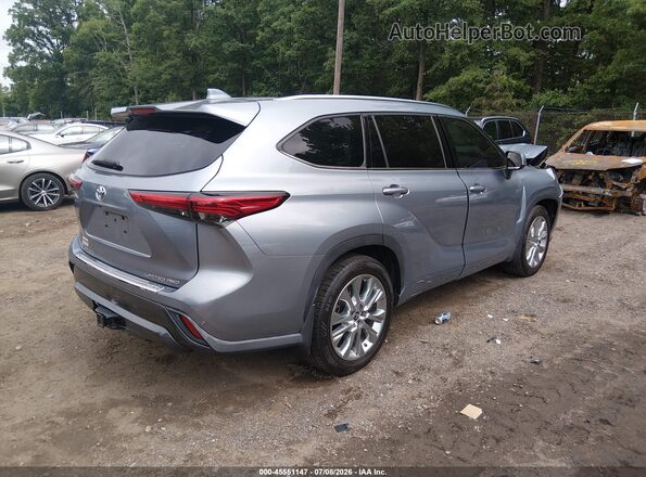 5TDDZRBH3MS077270 2021 TOYOTA HIGHLANDER Light Blue Задняя правая четверть