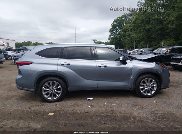 5TDDZRBH3MS077270 2021 TOYOTA HIGHLANDER Light Blue Вид щитка приборов