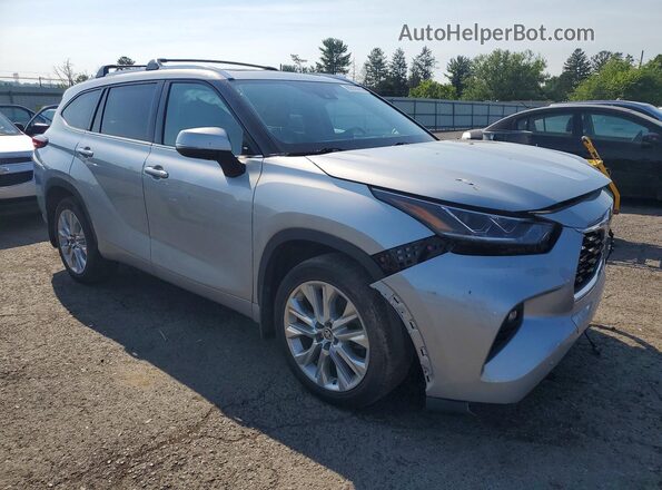 5TDDZRBH4LS009946 2020 TOYOTA HIGHLANDER Silver Передня права чверть