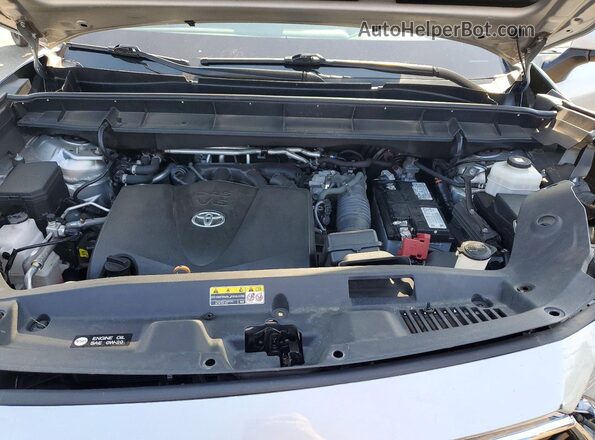 5TDDZRBH4LS009946 2020 TOYOTA HIGHLANDER Silver Вид підкапотного простору
