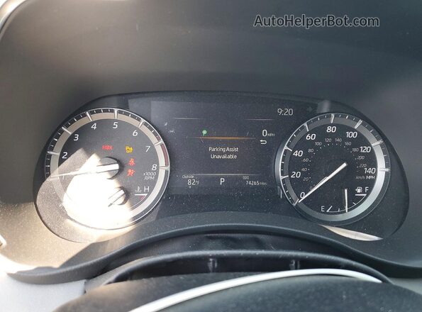 5TDDZRBH4LS009946 2020 TOYOTA HIGHLANDER Silver Вид щитка приладів