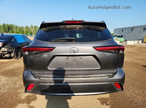 5TDDZRBH4MS159525 2021 TOYOTA HIGHLANDER Gray Widok z tyłu