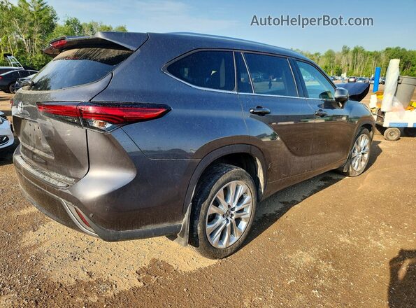5TDDZRBH4MS159525 2021 TOYOTA HIGHLANDER Gray Tył prawy