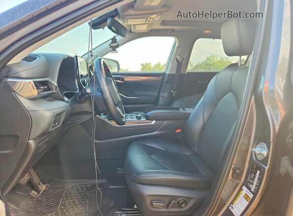 5TDDZRBH4MS159525 2021 TOYOTA HIGHLANDER Gray Widok wnętrza z przodu