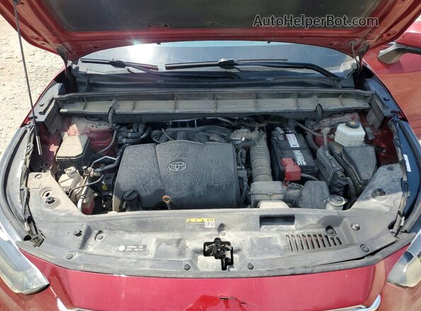 5TDDZRBH5MS525928 2021 TOYOTA HIGHLANDER Красный Вид задней части салона