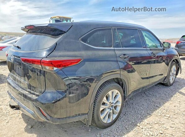 5TDDZRBH8MS556509 2021 TOYOTA HIGHLANDER Black Rear right