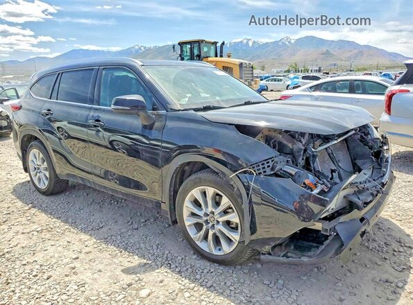 5TDDZRBH8MS556509 2021 TOYOTA HIGHLANDER Black Front right