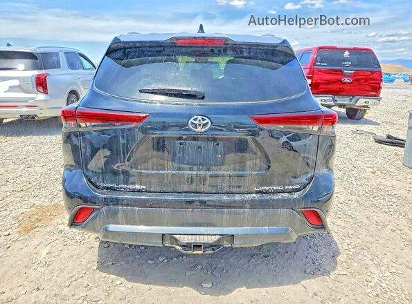 5TDDZRBH8MS556509 2021 TOYOTA HIGHLANDER Black Rear view