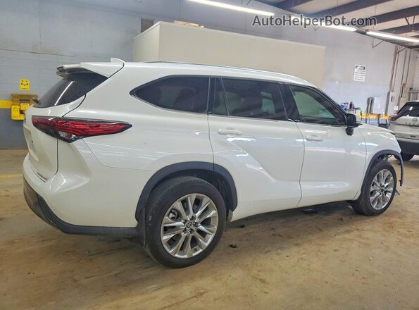5TDDZRBH9LS014480 2020 TOYOTA HIGHLANDER White უკანა მარჯვენა