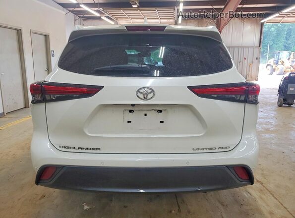 5TDDZRBH9LS014480 2020 TOYOTA HIGHLANDER White უკანა ხედი