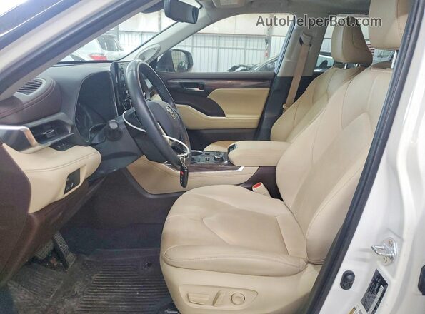 5TDDZRBH9LS014480 2020 TOYOTA HIGHLANDER White წინა სალონის ხედი
