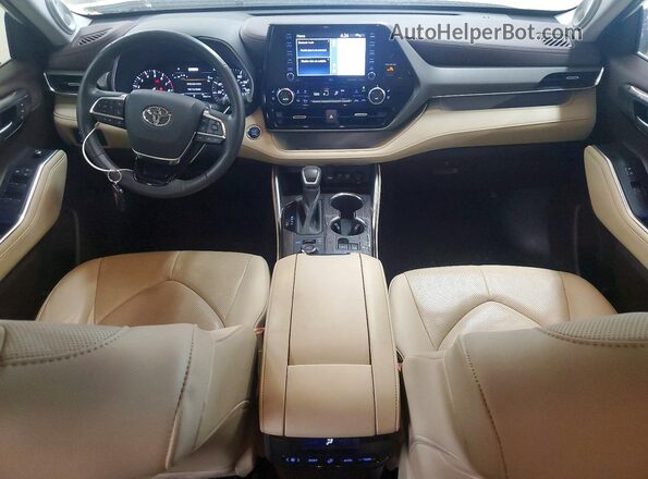 5TDDZRBH9LS014480 2020 TOYOTA HIGHLANDER White წინა პანელის ხედი