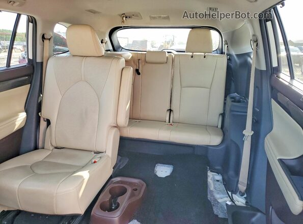 5TDDZRBH9LS028265 2020 TOYOTA HIGHLANDER White Vista de los asientos traseros