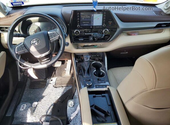 5TDDZRBH9LS028265 2020 TOYOTA HIGHLANDER White Vista del salpicadero