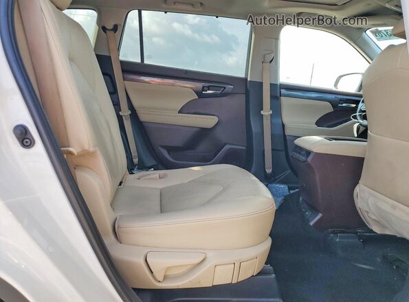 5TDDZRBH9LS028265 2020 TOYOTA HIGHLANDER White Vista interior trasera