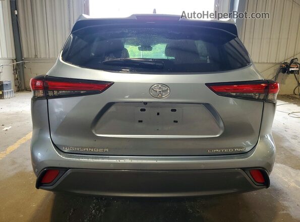5TDDZRBH9MS159665 2021 TOYOTA HIGHLANDER Blue Вид ззаду