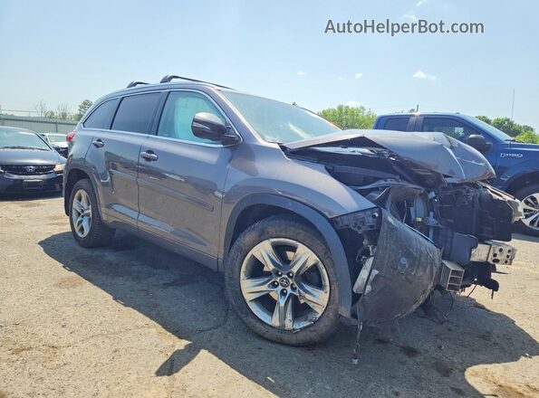 5TDDZRFH0JS491645 2018 TOYOTA HIGHLANDER Gray Առջևի աջ