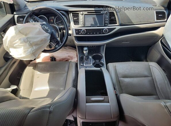 5TDDZRFH0JS491645 2018 TOYOTA HIGHLANDER Gray Առջևի վահանակի տեսք