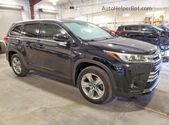 5TDDZRFH0JS812714 2018 TOYOTA HIGHLANDER Black Delantero derecho
