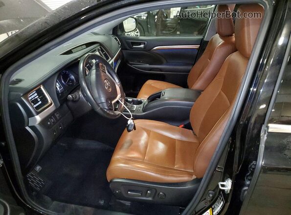 5TDDZRFH0JS812714 2018 TOYOTA HIGHLANDER Black Vista interior delantera