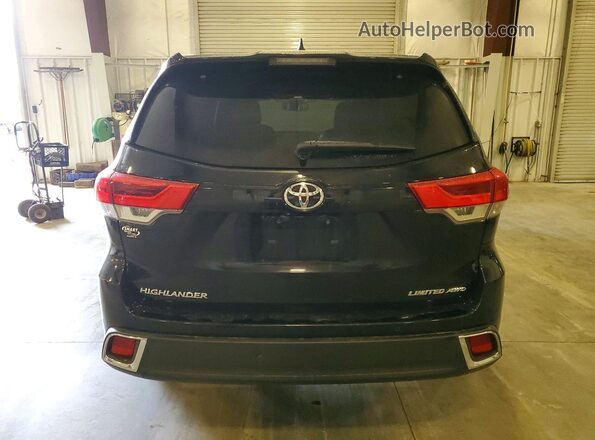 5TDDZRFH0JS812714 2018 TOYOTA HIGHLANDER Black Vista trasera