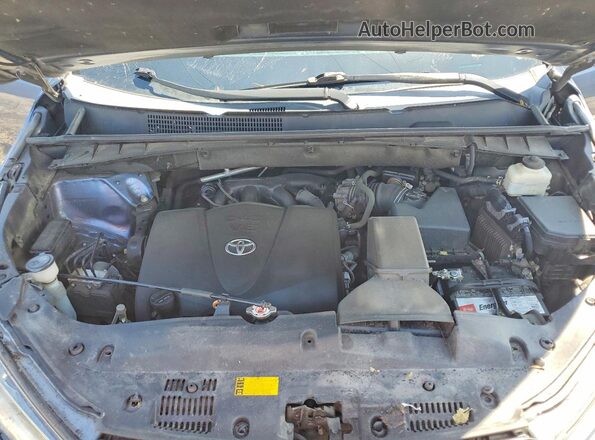 5TDDZRFH0JS814107 2018 TOYOTA HIGHLANDER Blue Vista del compartimento del motor