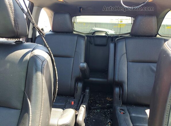 5TDDZRFH0JS814107 2018 TOYOTA HIGHLANDER Blue Vista de los asientos traseros