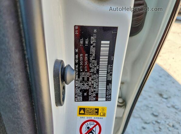 5TDDZRFH0JS827567 2018 TOYOTA HIGHLANDER White Панорамний вид салону 360°