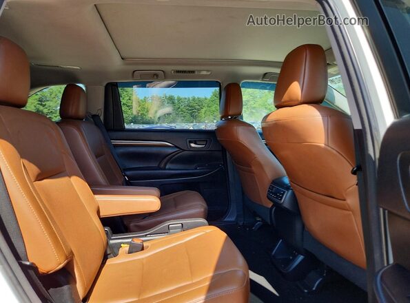 5TDDZRFH0JS827567 2018 TOYOTA HIGHLANDER White Вид задньої частини салону