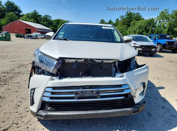 5TDDZRFH0JS827567 2018 TOYOTA HIGHLANDER White Вид спереду