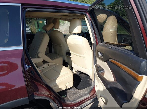 5TDDZRFH2HS377107 2017 TOYOTA HIGHLANDER Red VIN კოდის სტიკერის ხედი