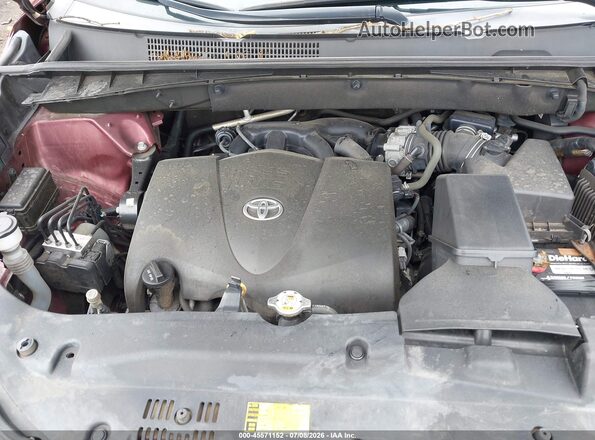 5TDDZRFH2HS474887 2017 TOYOTA HIGHLANDER Бордовый Вид сзади