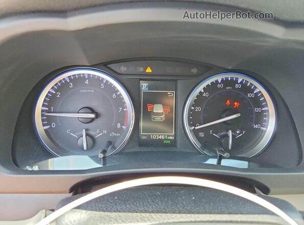 5TDDZRFH2KS927008 2019 TOYOTA HIGHLANDER Silver Instrument cluster view