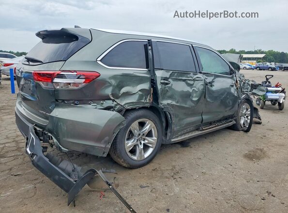 5TDDZRFH2KS940101 2019 TOYOTA HIGHLANDER Green Задня права чверть
