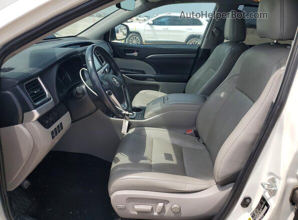 5TDDZRFH2KS950689 2019 TOYOTA HIGHLANDER White Front interior view