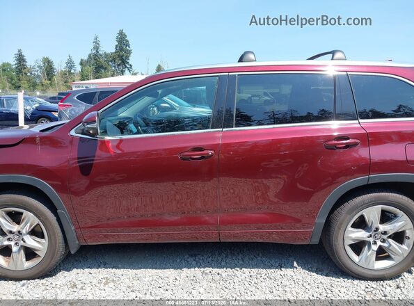 5TDDZRFH3HS368982 2017 TOYOTA HIGHLANDER Maroon სალონის 360-გრადუსიანი ხედი