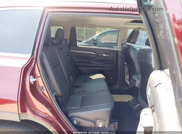 5TDDZRFH3HS368982 2017 TOYOTA HIGHLANDER Maroon 