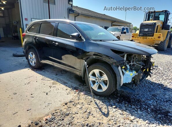 5TDDZRFH3HS389363 2017 TOYOTA HIGHLANDER Black Delantero derecho