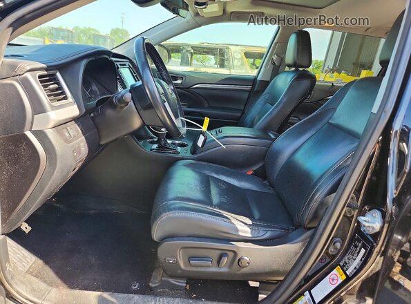 5TDDZRFH3HS389363 2017 TOYOTA HIGHLANDER Black Vista interior delantera