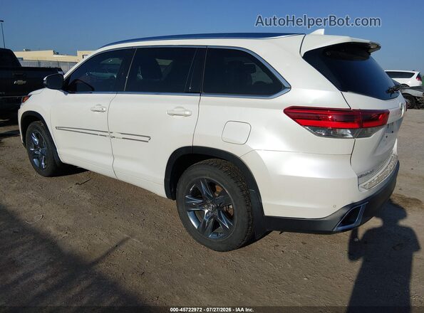 5TDDZRFH3JS880375 2018 TOYOTA HIGHLANDER White Tył lewy