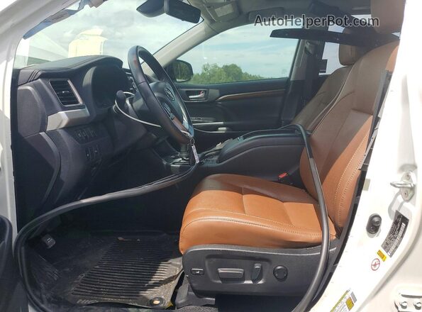 5TDDZRFH3JS882353 2018 TOYOTA HIGHLANDER White Vista interior delantera