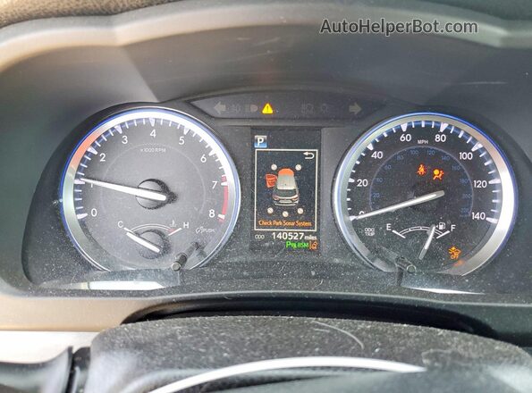 5TDDZRFH4HS363175 2017 TOYOTA HIGHLANDER Бордовый Вид щитка приборов