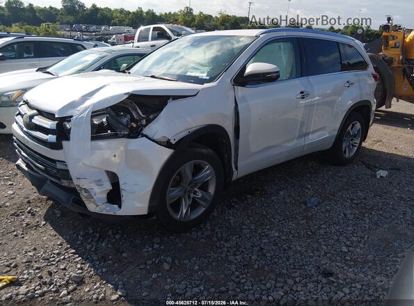 5TDDZRFH4HS410253 2017 TOYOTA HIGHLANDER White Vista tres cuartos delantera izquierda